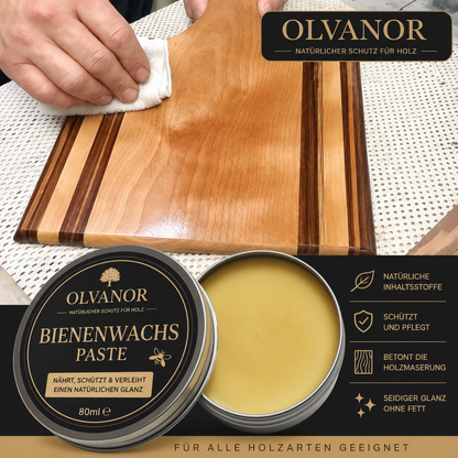 Bienenwachspaste – Tiefenwirksamer Schutz für Holz (80g)